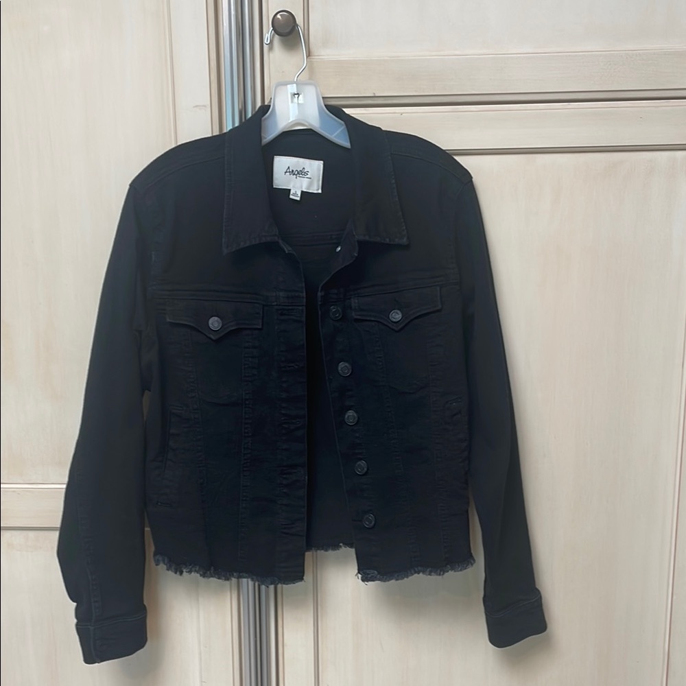 Angels Black Jean Jacket